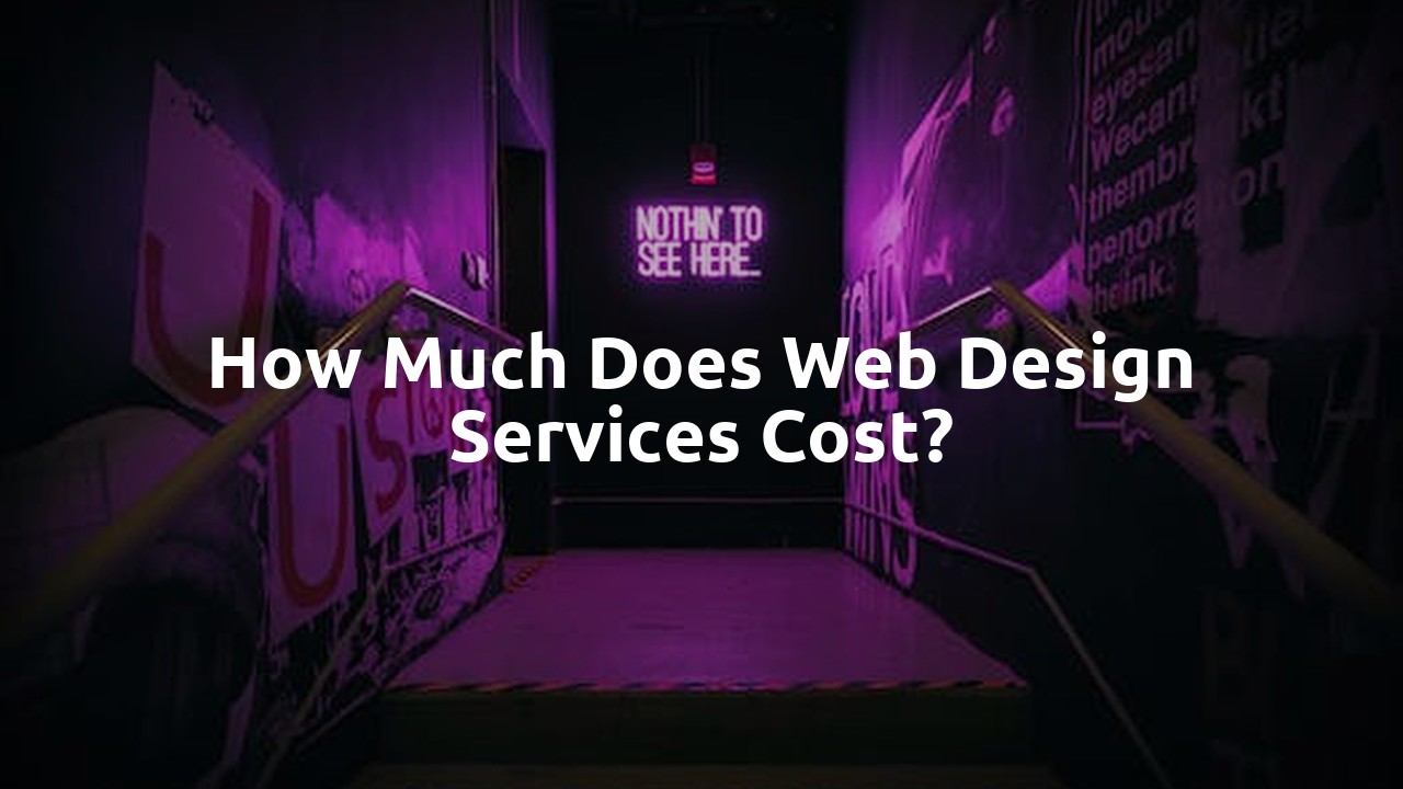 How much does web design services cost?