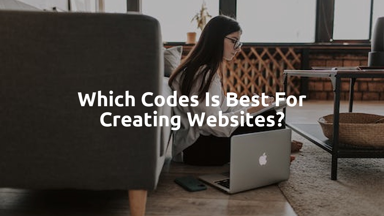 Which codes is best for creating websites?