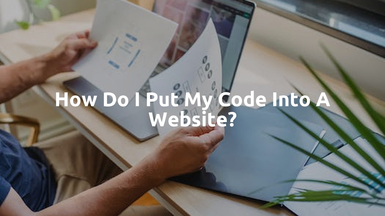 How do I put my code into a website?