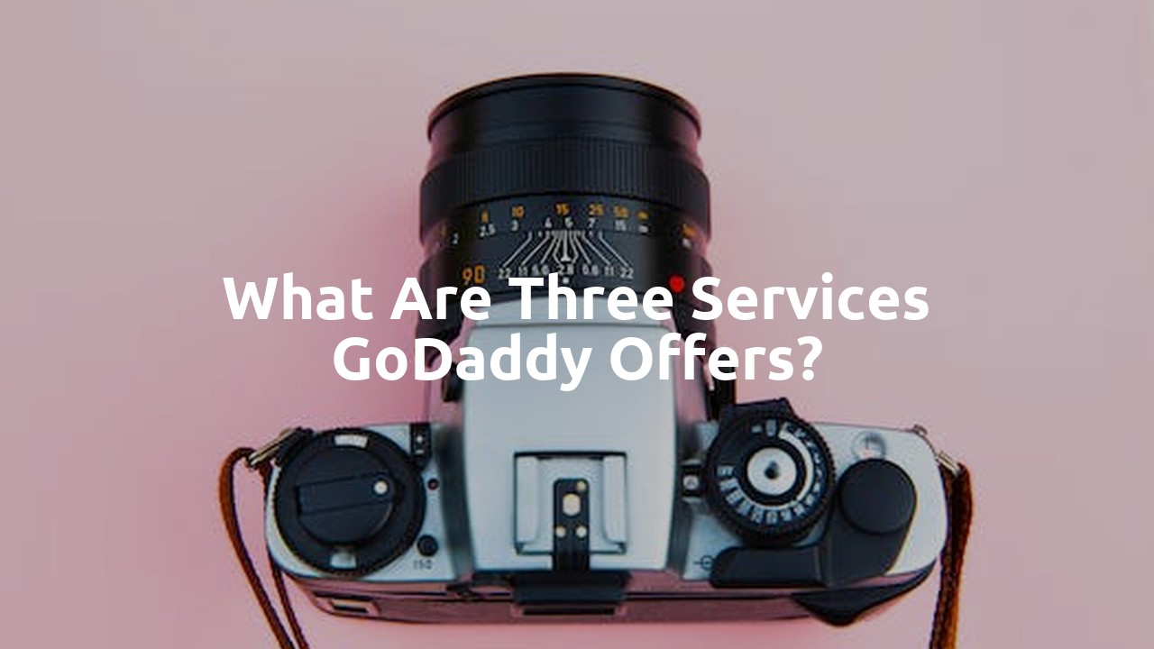 What are three services GoDaddy offers?