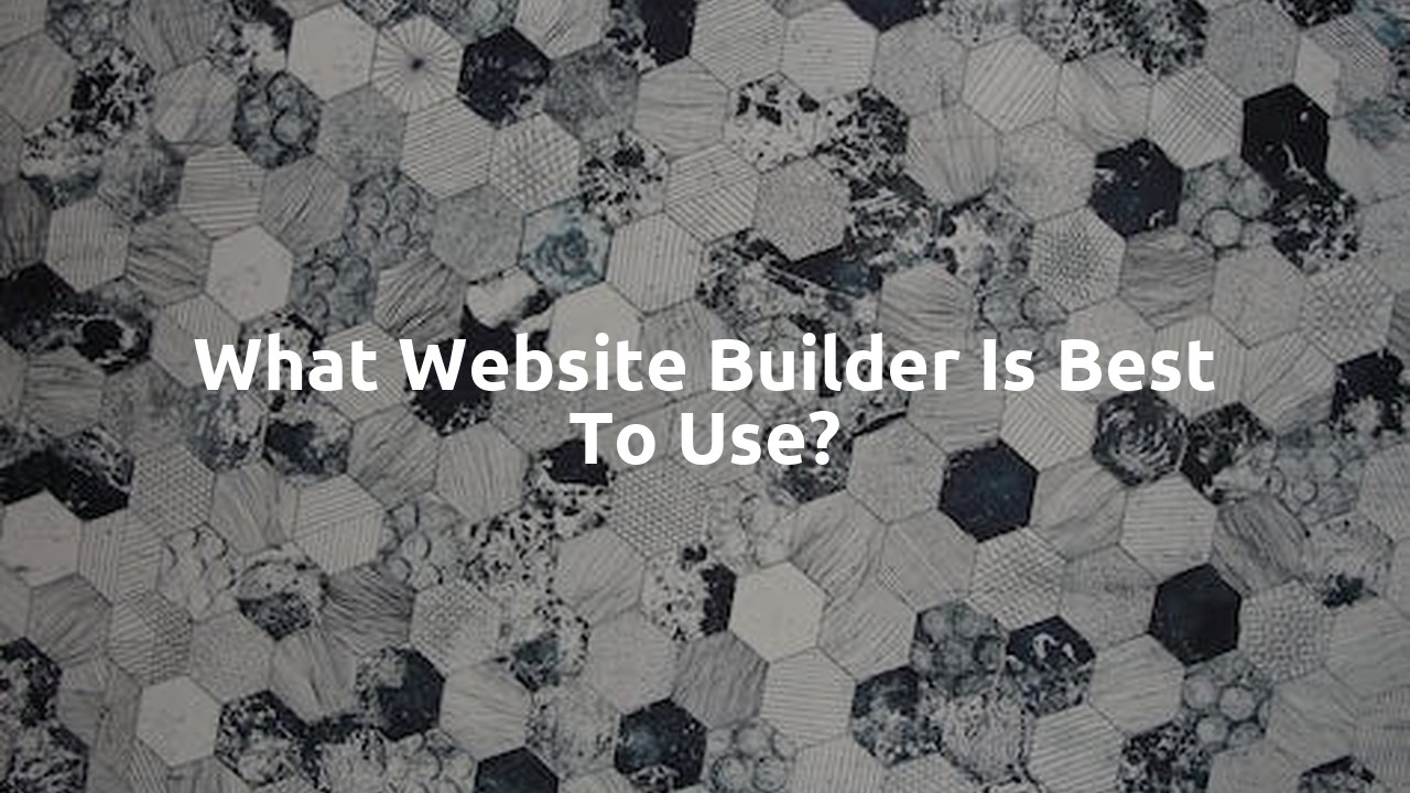 What website builder is best to use?