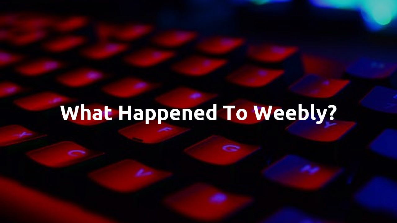 What happened to Weebly?