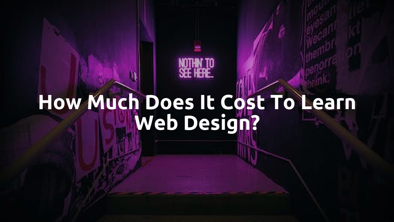 How much does it cost to learn web design?