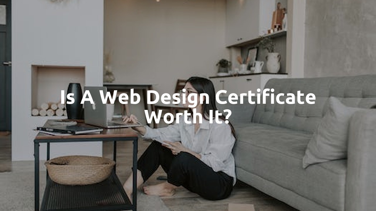 Is a web design certificate worth it?