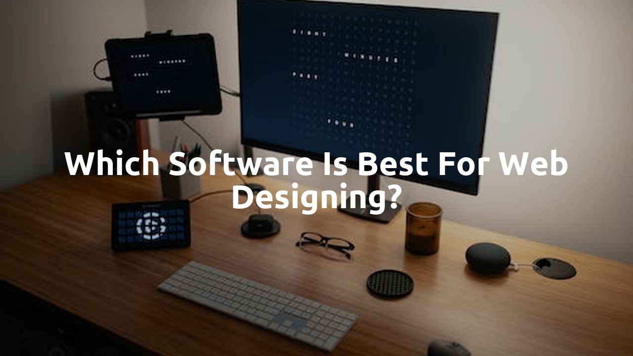 Which software is best for web designing?