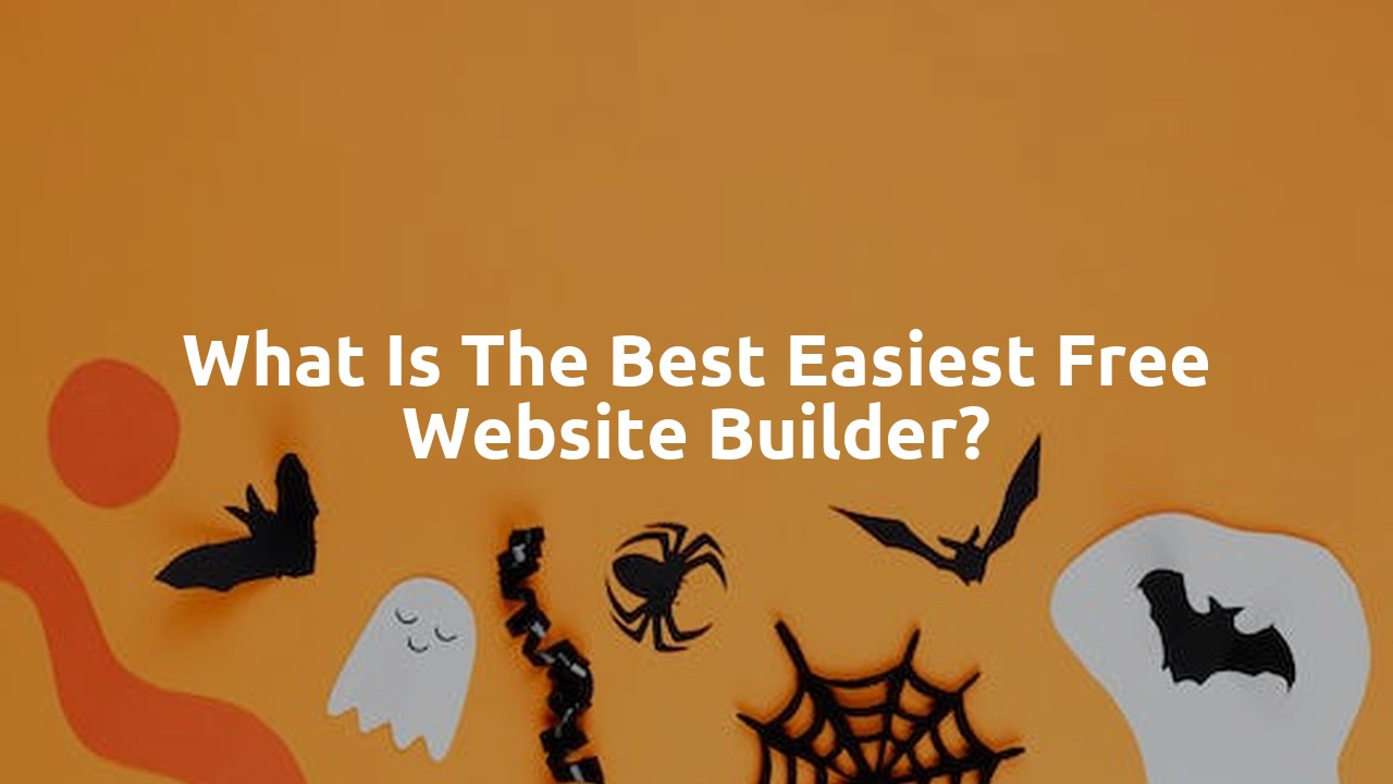 What is the best easiest free website builder?
